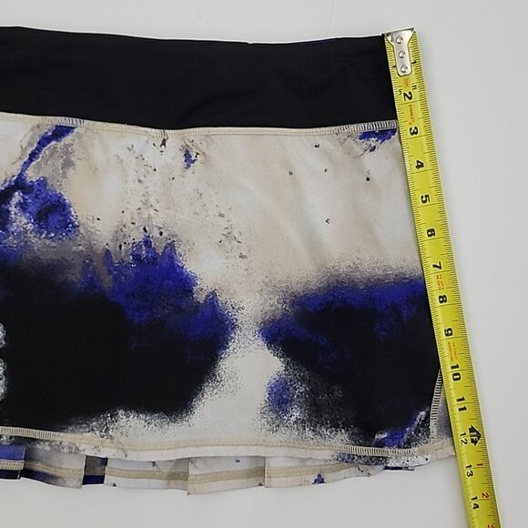 Lululemon Run Pace Setter Skort Milky Way Multi Print Black Pigment Size 8 Reg - Picture 16 of 16